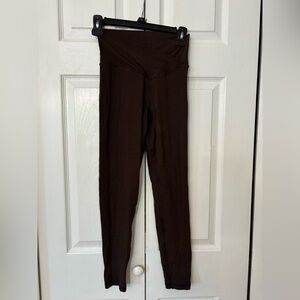 Aerie Offline Crossover Brown High-Waist Leggings Medium